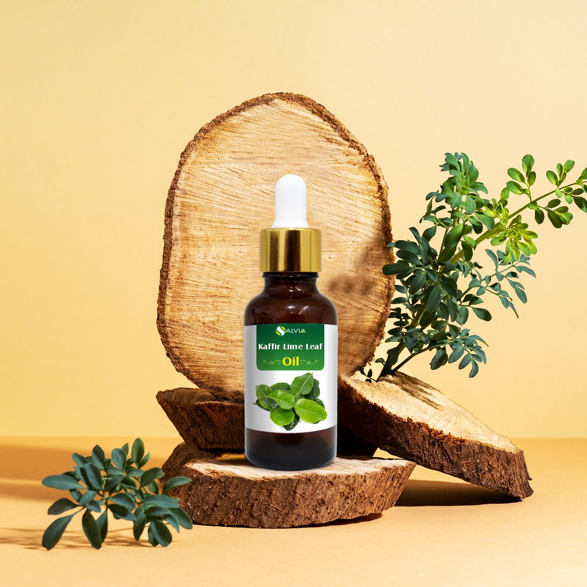 Salvia Natural Essential Oils,Hair Fall Kaffir Lime Leaf Oil (Citrus Hystrix) Natural Essential Oil